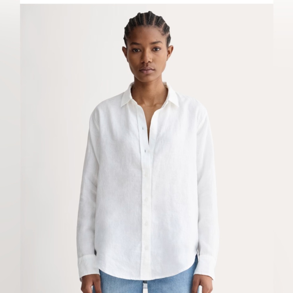 Everlane Classic White linen Shirt